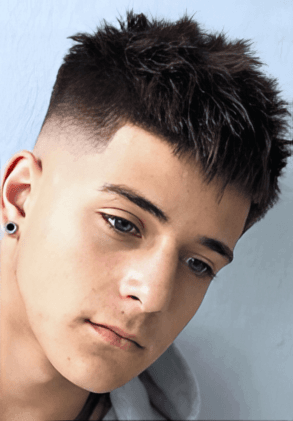 Pre-Cut Men's Hair System with Low Fade Cut Hairstyle