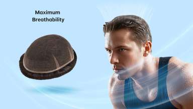 Champion | Stock Full French Lace Hairpieces for Men - Athletes' No. 1 Choice-image-6