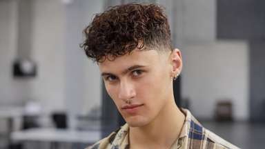 15mm Curl Super Thin Skin Base V-looped Stock Mens Hair Pieces-image-4