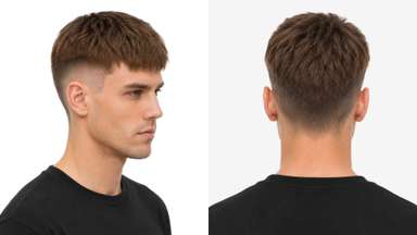 LD004 | Short Messy Hairstyle Ready-to-Wear Men's Hair System-image-2