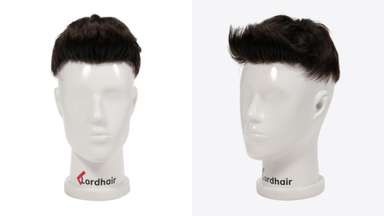 LD0043 | Pre-Cut Hairpiece with Long-Haired Messy Quiff Hairstyle for Men-image-3