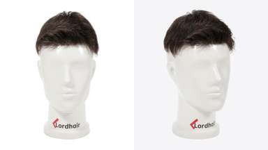 LD0047 | Pre-Cut Poly Men’s Hairpiece with Short Relaxed Quiff-image-1