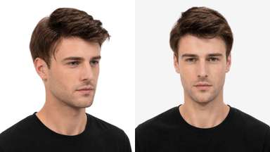 LD0049 | Pre-Cut SuperSkin-V Hairpiece with Medium Quiff Hairstyle-image-3