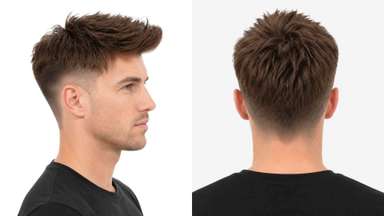 LD0051 | Pre-Cut Hairpieces with Sleek Side Fade Hairstyle-image-4