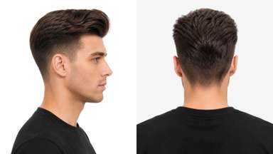LD0052 | Pre-Cut Hairpiece with Slicked Back Hairstyle-image-4