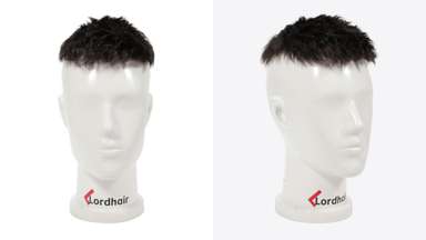 LD0072 | Pre-Cut Men's Hair System with Low Fade Cut Hairstyle-image-1