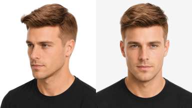 LD0073 | Pre-Cut Hairpiece with Short Quiff Hairstyle for Men-image-3
