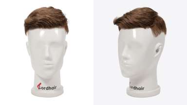 LD0073 | Pre-Cut Hairpiece with Short Quiff Hairstyle for Men-image-1