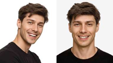 LD0075 | Pre-Cut Hairpiece with a Wavy Side Part Hairstyle-image-4