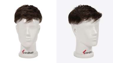 LD0078 | Pre-Cut Men's Hairpiece with Messy Hairstyle-image-1