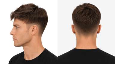 LD0078 | Pre-Cut Men's Hairpiece with Messy Hairstyle-image-4