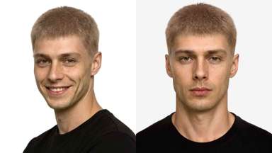 LD0082 | Pre-Cut Men's Hair System with Buzz Cut Hairstyle-image-3