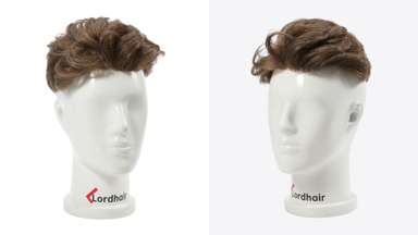 LD0085 | Pre-Cut Men’s Hairpiece with Messy Quiff Hairstyle-image-1