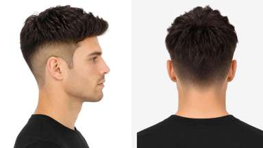 LD0086 | Pre-Cut Hairpiece with Modern Undercut and a Textured Top-image-4