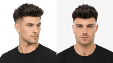 LD0086 | Pre-Cut Hairpiece with Modern Undercut and a Textured Top-image-3