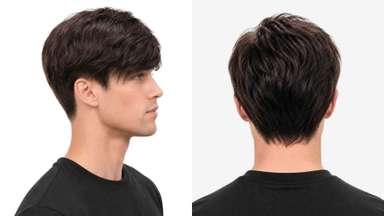 LD009 | Pre-Cut Stock Men’s Hair System with Bangs Hairstyle-image-4