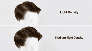 Lite UTS | 80% Light Density 0.03mm Ultra-thin Skin Men's Hair System - Fully Natural-image-5