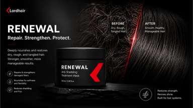 RENEWAL | Deep Moisture Treatment for Hair Systems | Softness & No Tangling (US Only)-image-3