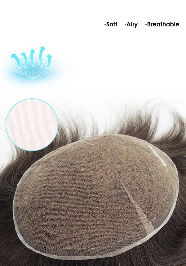 Swiss lace hairpiece