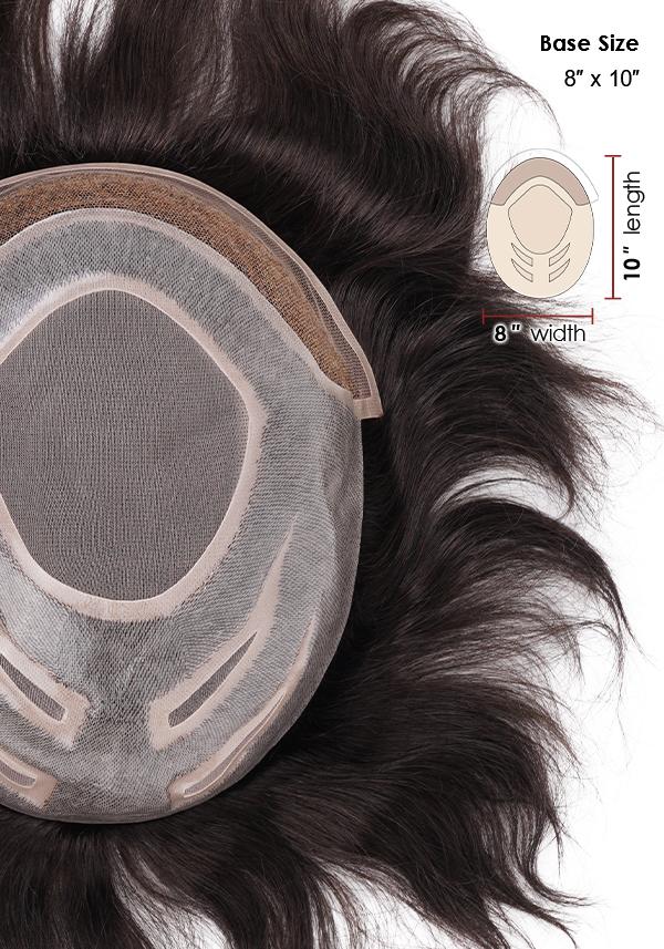  Fine Mono with Thin Skin and Lace Front Hairpiece Premier Hair
