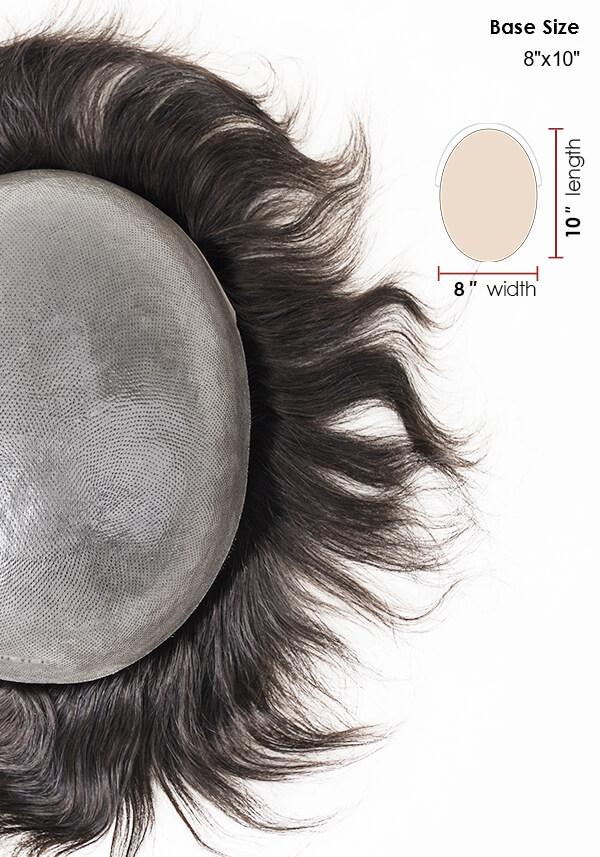 0.06mm Super Thin Skin Hairpiece Medium Density 