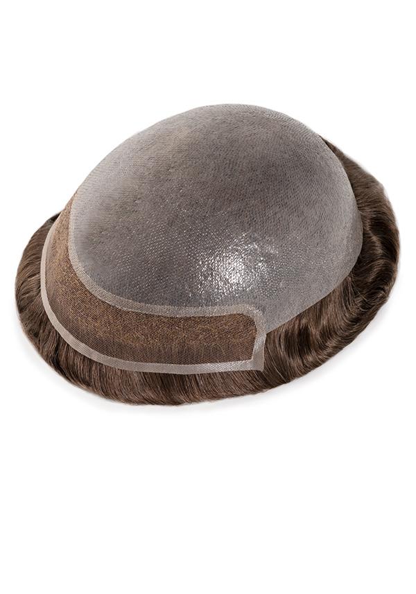 Super Thin Skin Men's Hair Systems with Lace Front V-looped