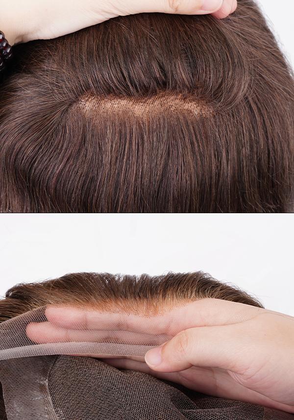 French Lace Front and Top with Skin Base Upgraded Hair