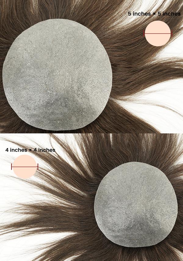Hair System for Crown Hair Loss Men’s Hairpiece