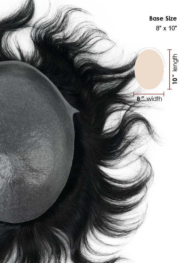 Light Density Super Thin Skin Hairpiece