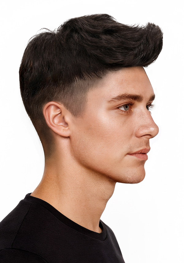 Long-Haired Messy Quiff Hairstyle for Men