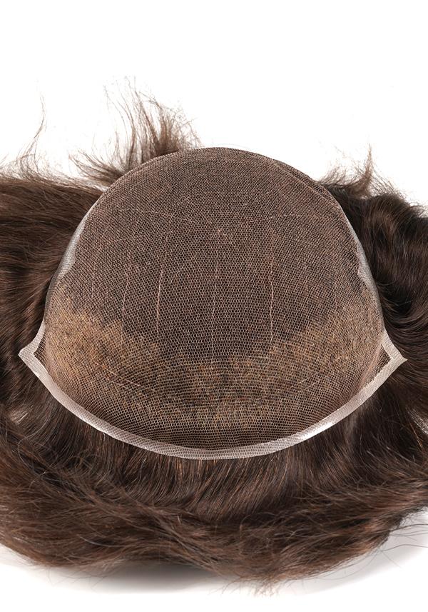  French lace front with poly side and back hairpiece premier hair