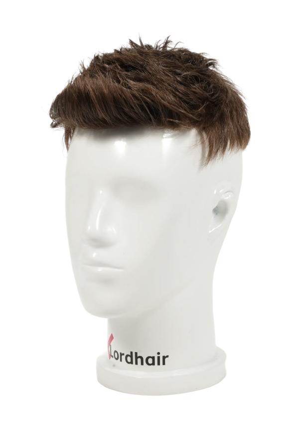 Pre-Cut Hairpieces with Sleek Side Fade Hairstyle