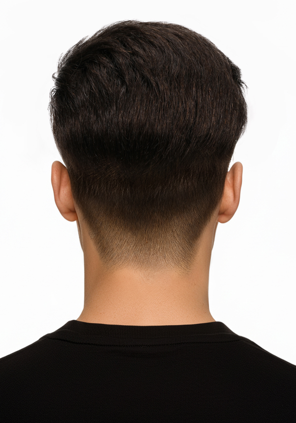 Highlighted Slicked Back Hairstyle