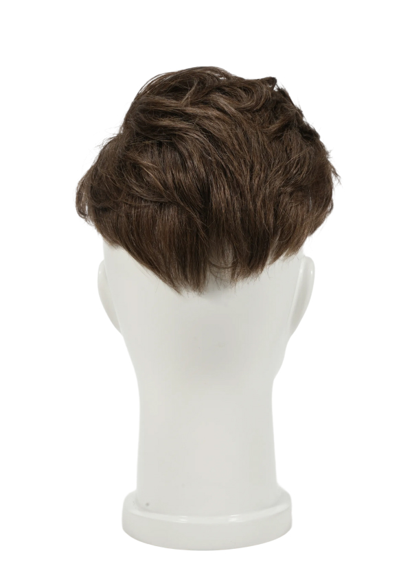 wavy side part hairstyle