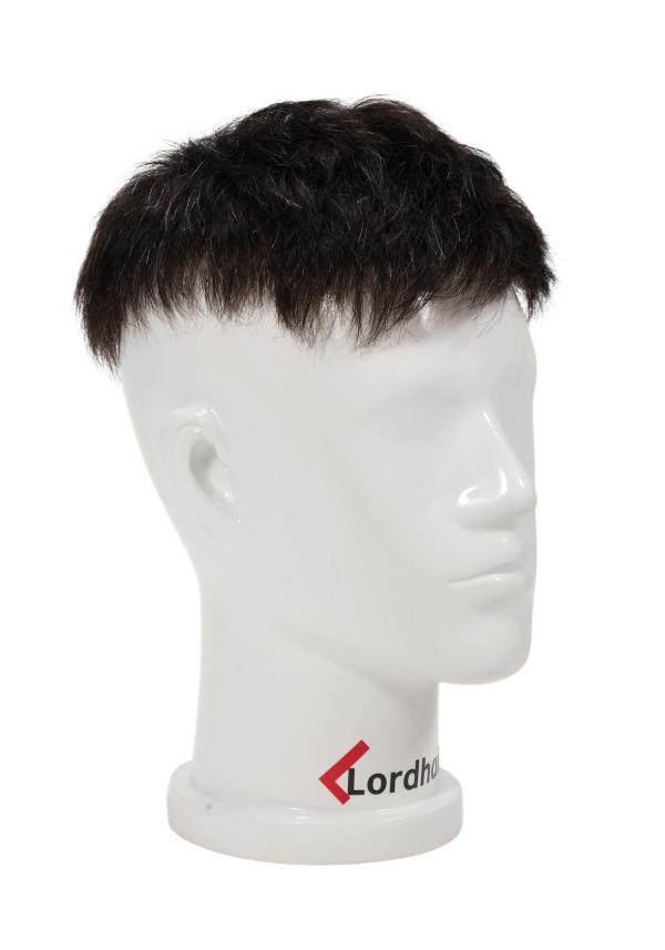 Hair System with Short Messy Hairstyle