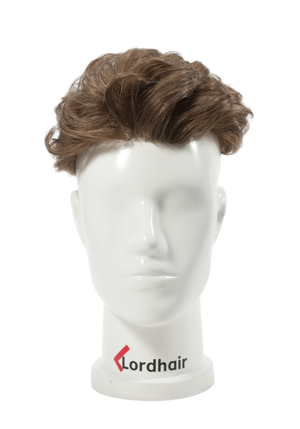 Messy Quiff Hairstyle Men's Toupee
