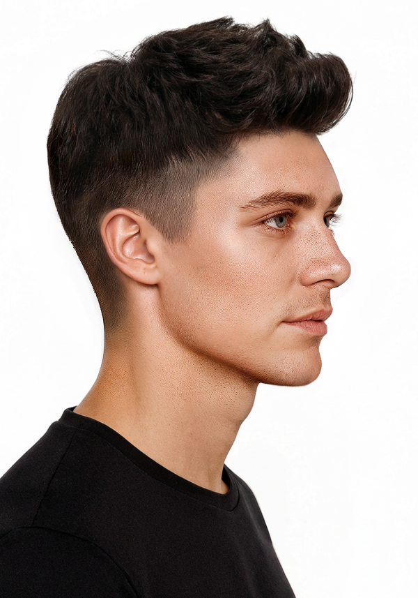 Hairpiece with Modern Undercut 