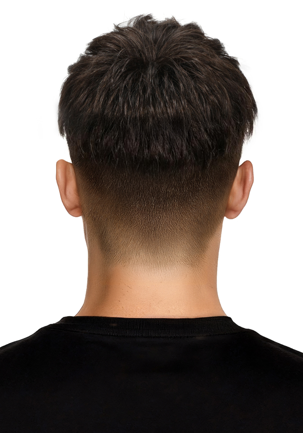 Hairpiece with Modern Undercut 