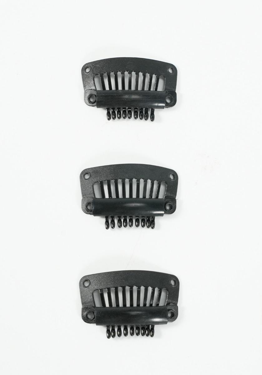 Plastic clips for hair system