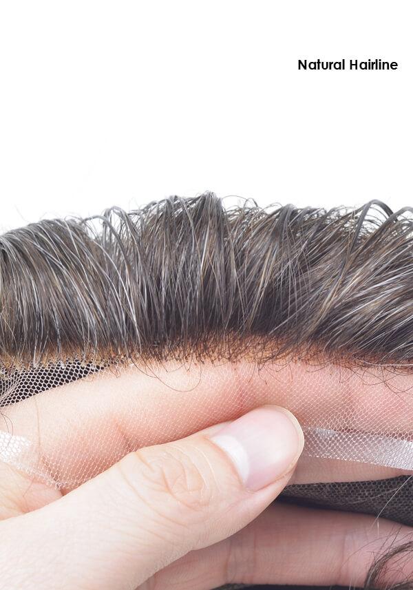 Breathable lace hairpiece for men