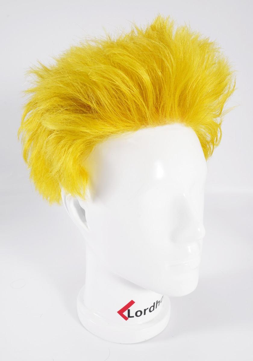 bright yellow hairstyle for men