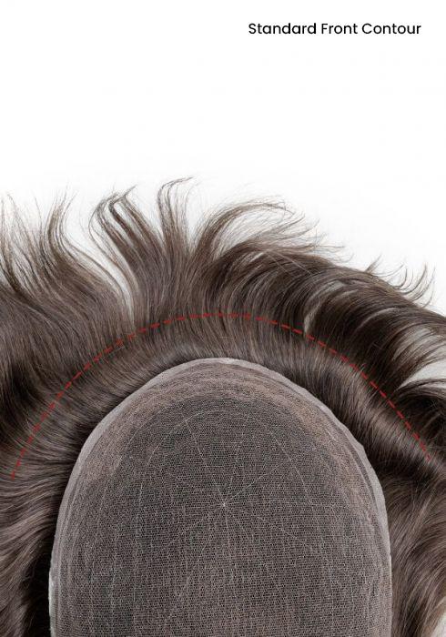 Full French Lace Hair Toupee Small Size 7 × 9