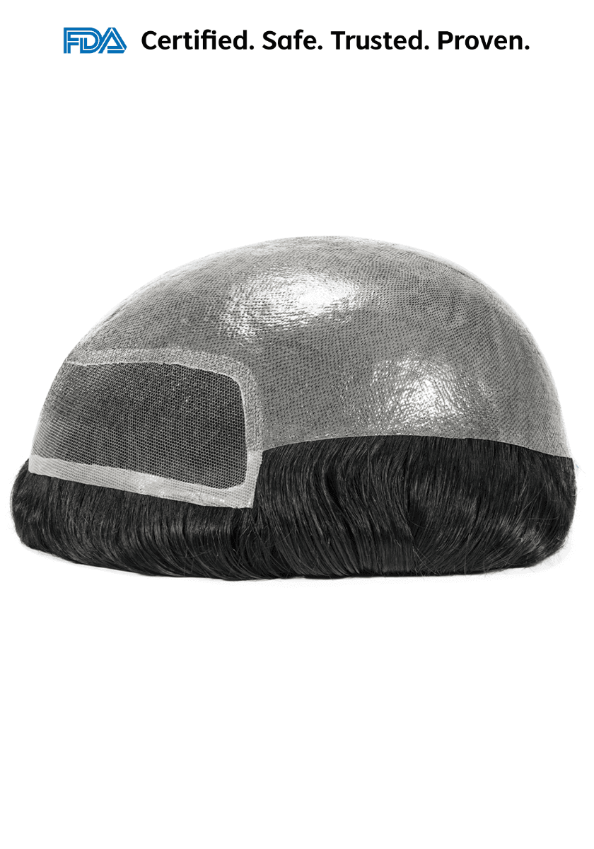 Premium Antimicrobial Hair Systems Skin Base Lace Front