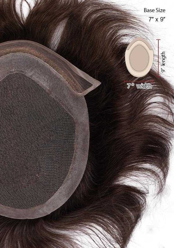 French Lace Front and Top with Skin Base Upgraded Hair