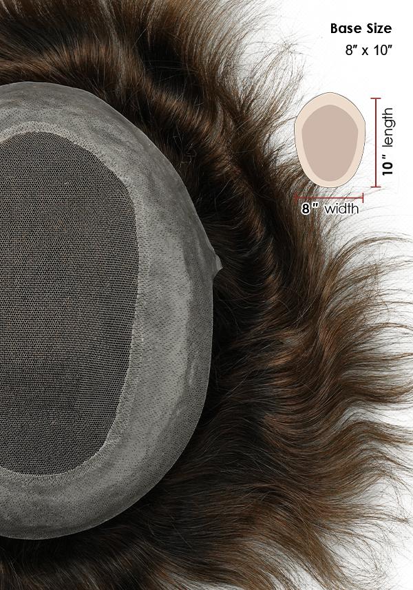 French Lace Top with 2 inches Skin Perimeter Hairpiece