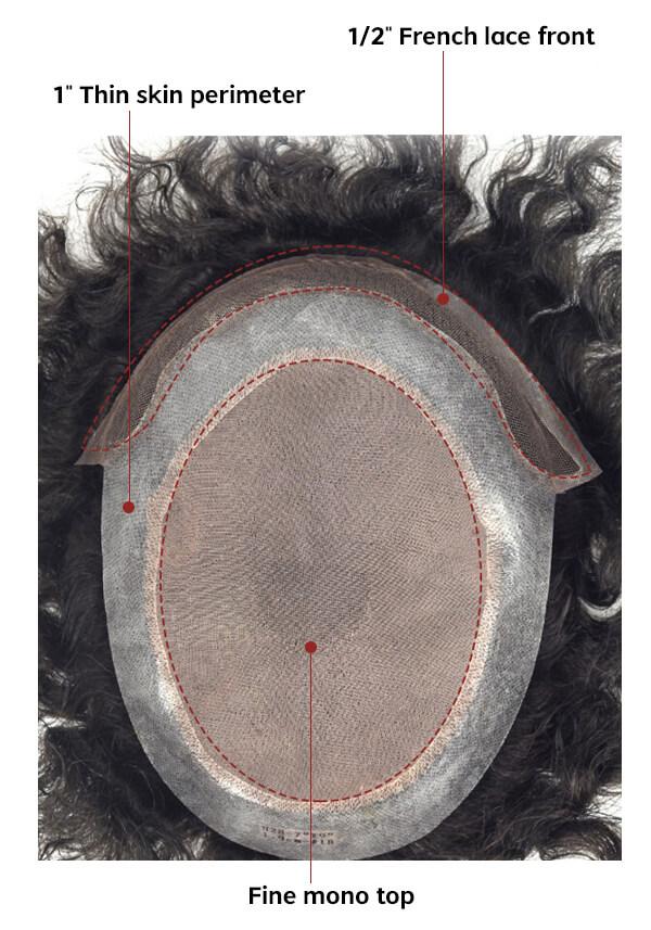 Fine Mono Lace Front Hair Replacement System