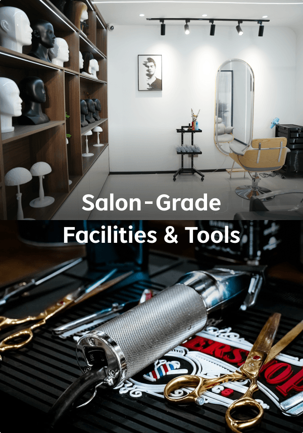 Pre-cut hair system for men