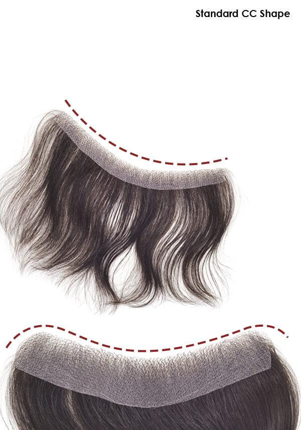 Men's Frontal Hairpiece with Super Fine Welded Mono