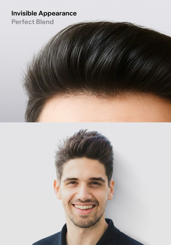 Neo | Multi-Size Men's Hair Replacement Units with Natural Lace Front and Skin Perimeter - Most Versatile