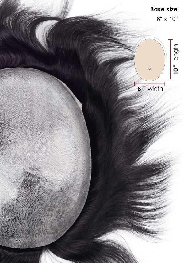 Injected Skin Hairpiece for Men